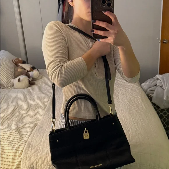 Michael Kors Black Crossbody Bag with Gold Hardware - Picture 2 of 5